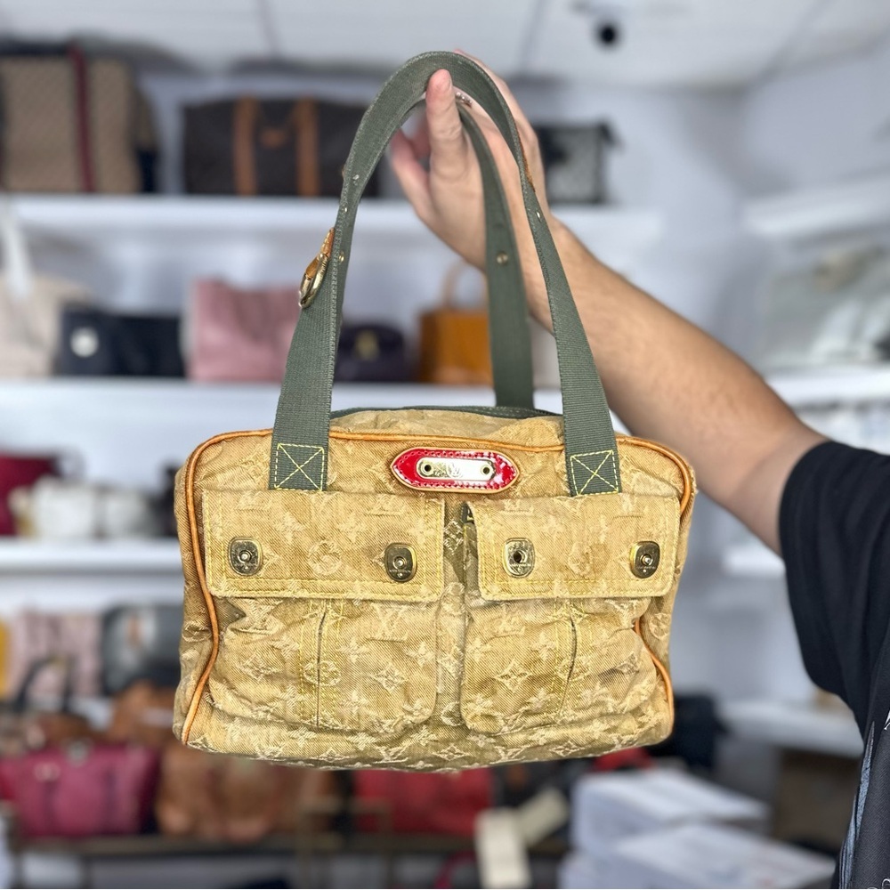 LV Murakami Camouflage Denim Bag